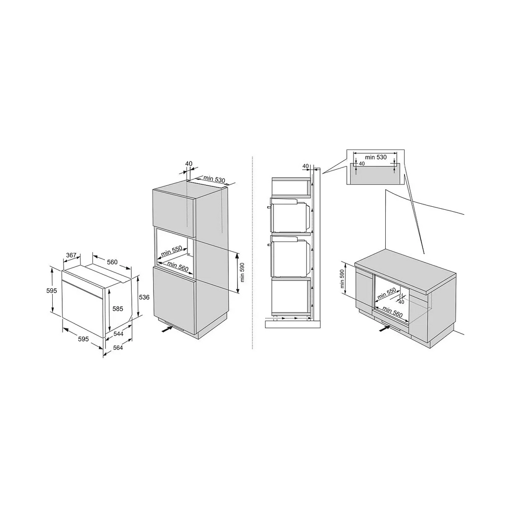 Four encastrable fonction vapeur HISENSE BSA66346PBGWIFI