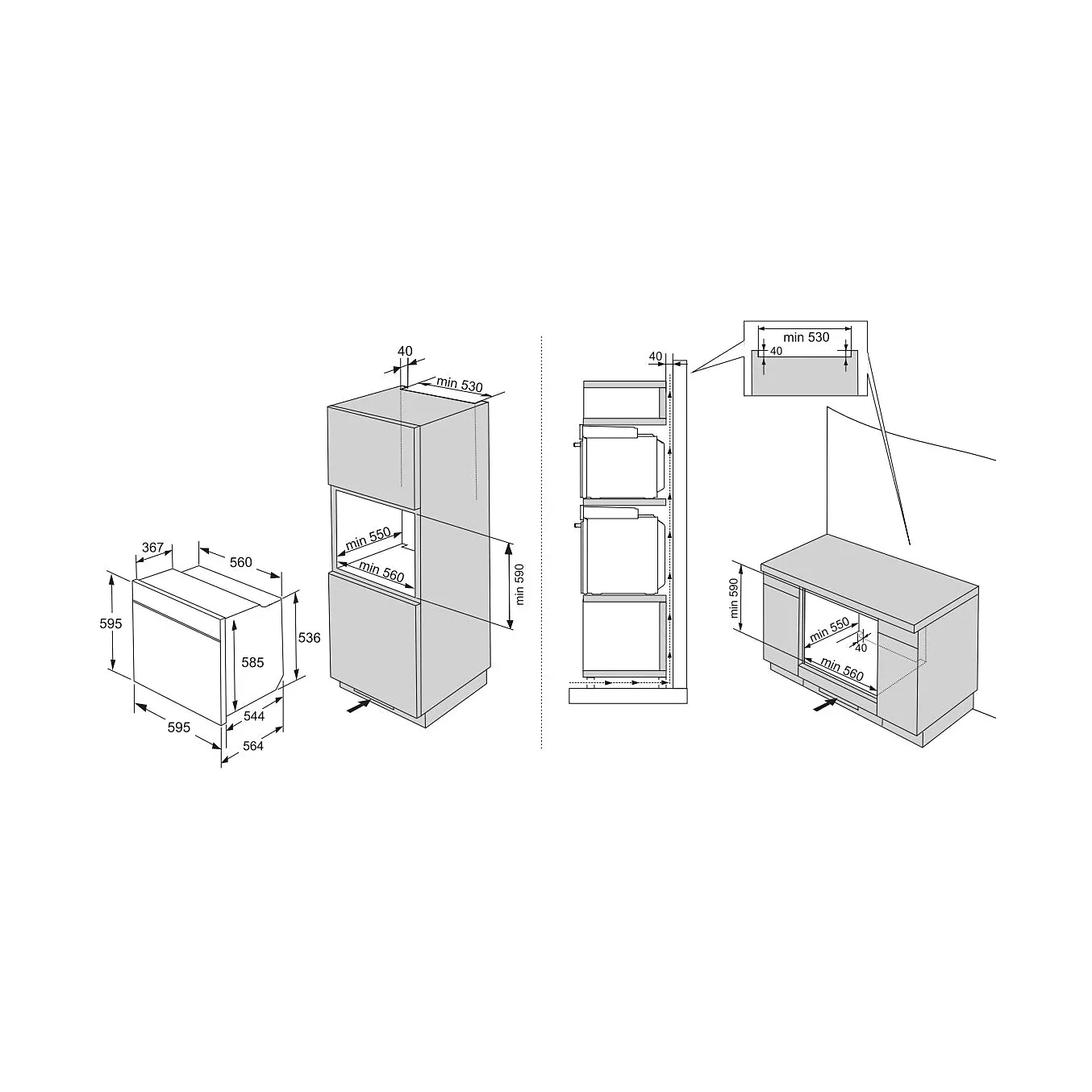 Four encastrable fonction vapeur HISENSE BSA66346PBGWIFI