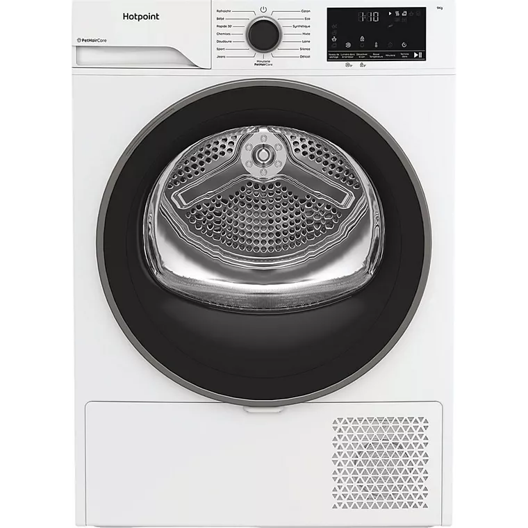 Sèche linge pompe à chaleur HOTPOINT CHD94MWBSFRX