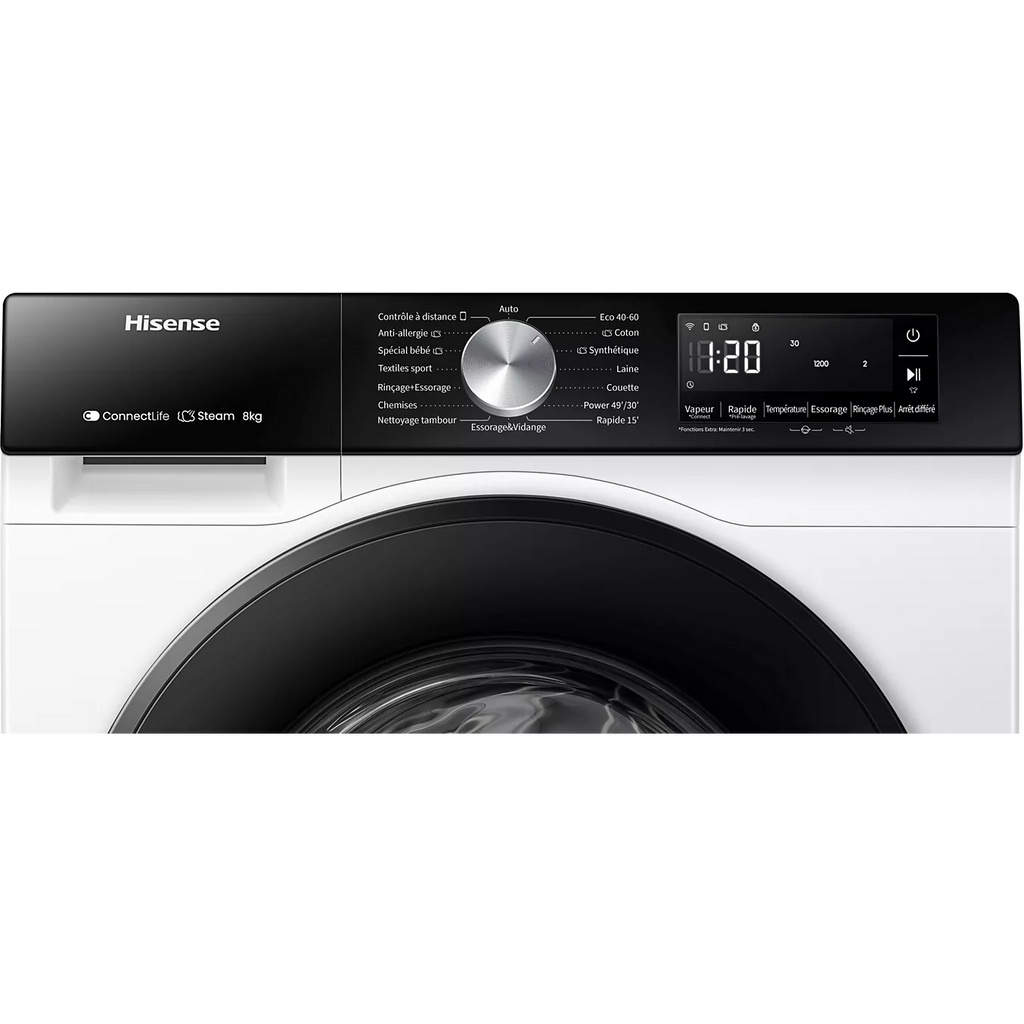 Lave linge hublot HISENSE WF3S8043BW3