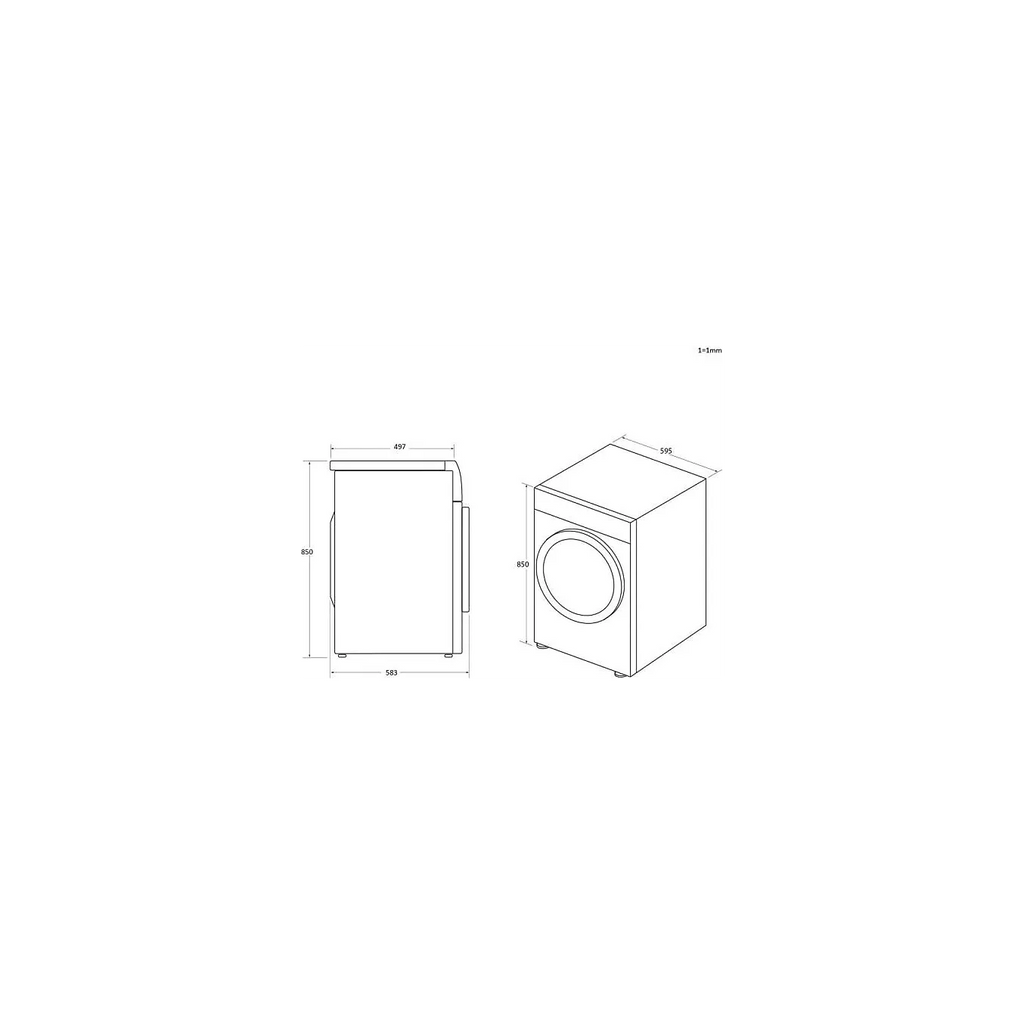 Lave linge hublot HAIER HW90-B14959S8U1