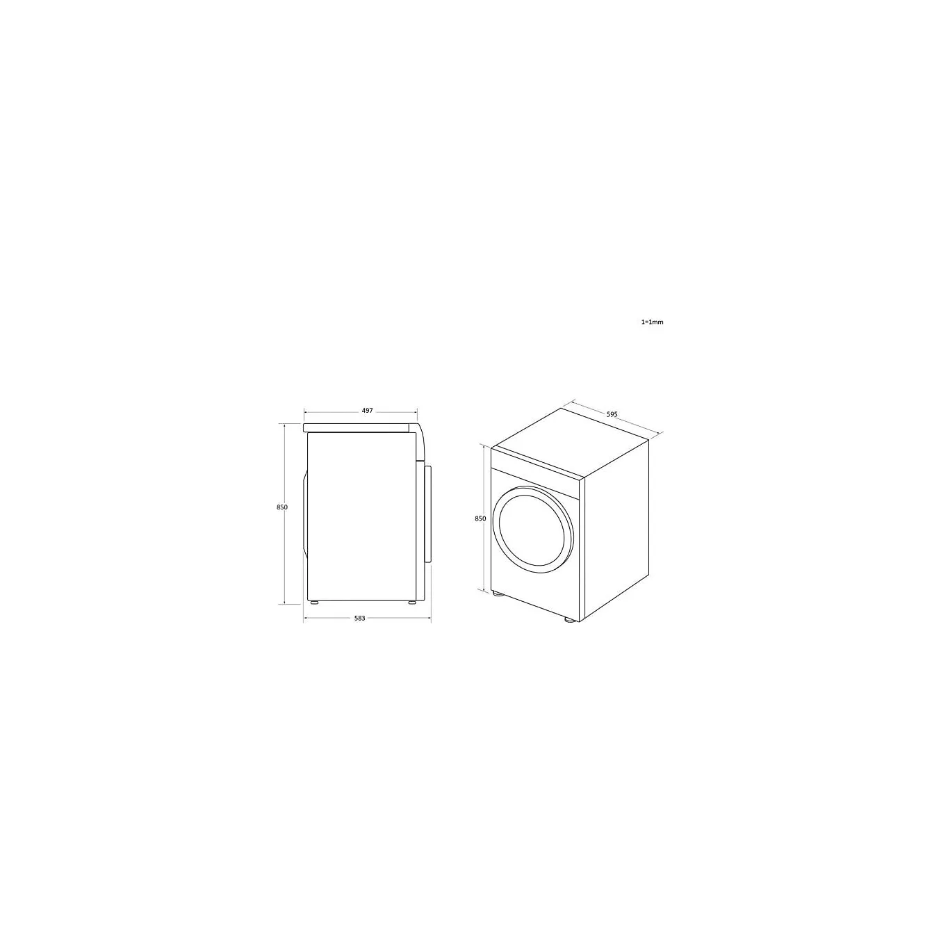 Lave linge hublot HAIER HW90-B14959S8U1
