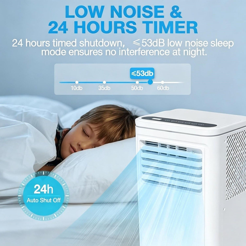 UofZc Climatiseur Portable avec télécommande et roulettes 12000BTU UofZc