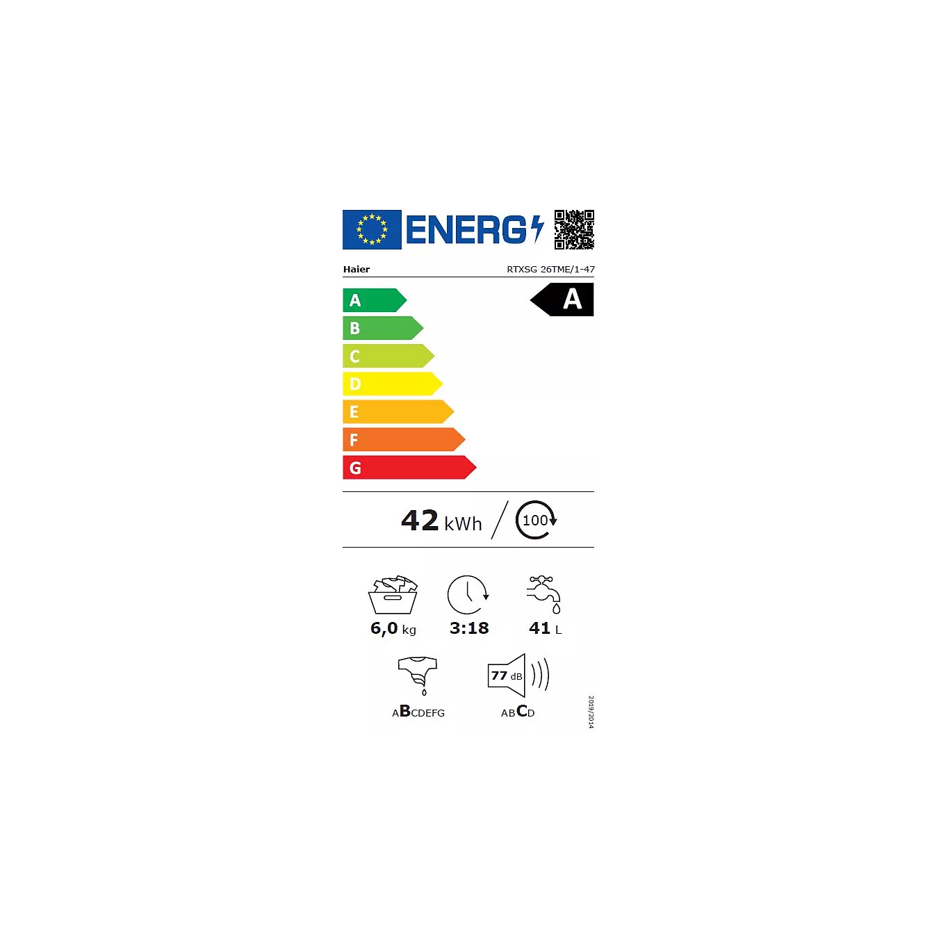 Lave linge top HAIER RTXSG 26TME/1-47 Reconditionné