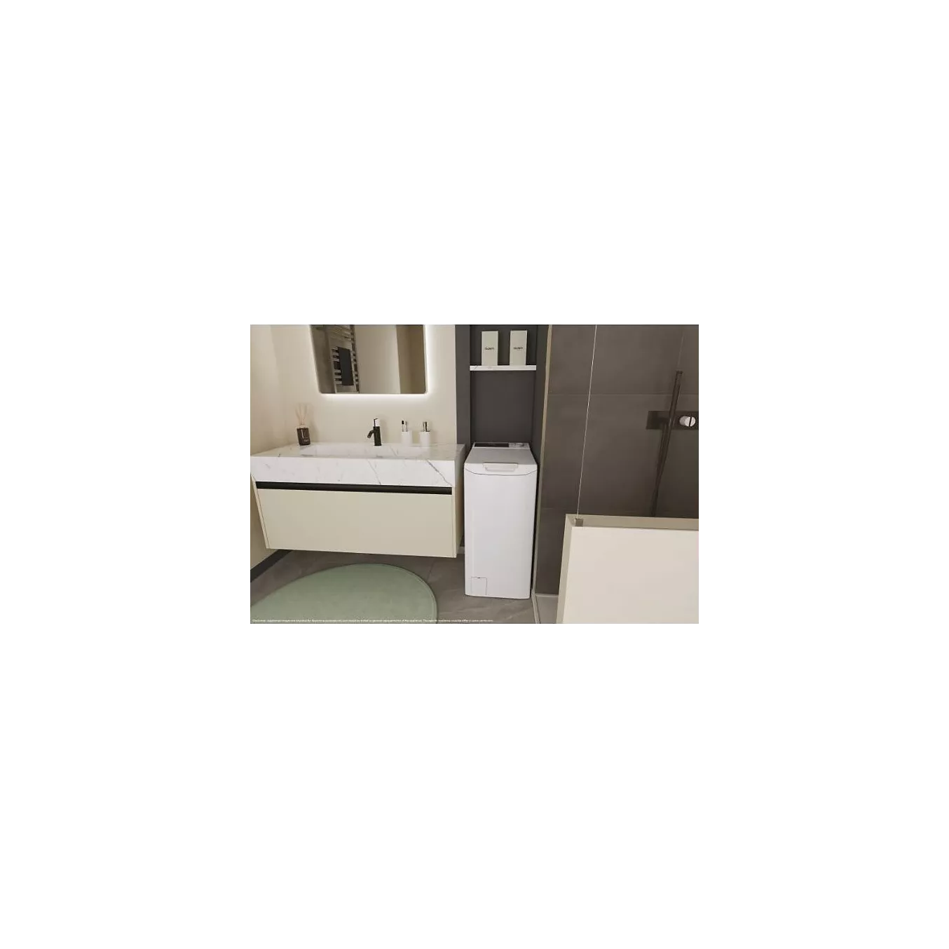 Lave linge top CANDY TCA464TM4-S