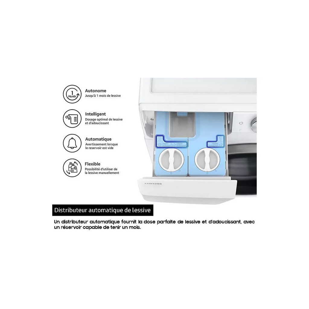 Lave linge hublot SAMSUNG WW11DB7B94GE Bespoke AI