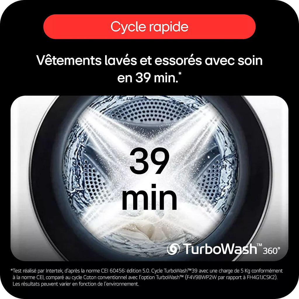 Lave linge séchant hublot LG F964X71WSTA