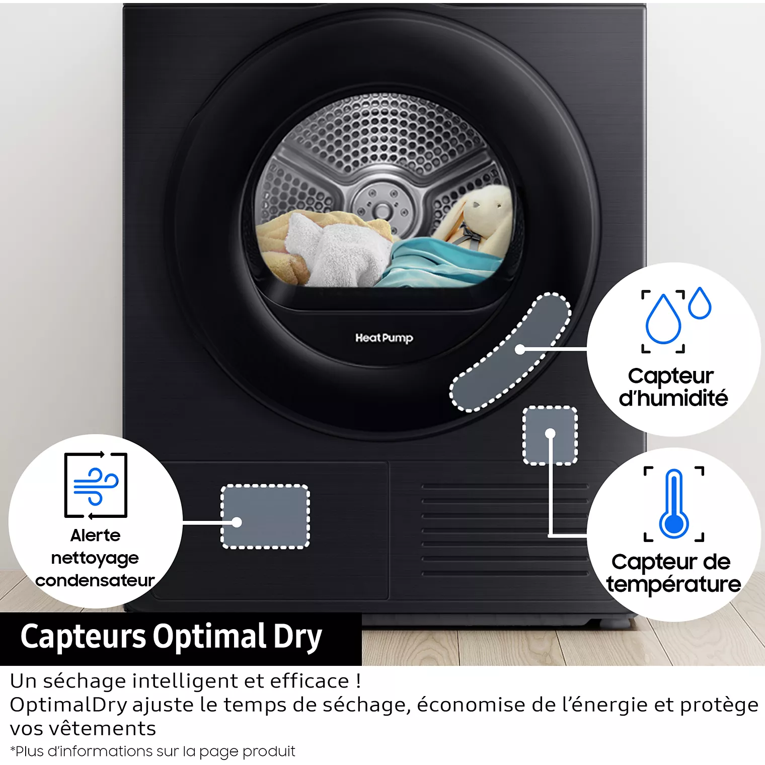 Sèche linge pompe à chaleur SAMSUNG DV90DG6845LK