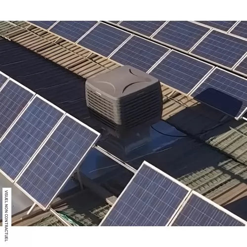 Rafraîchisseur d'air évaporatif fixe 30 000 m³/h BIO30S avec soufflage par le côté