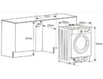 Lave linge sechant encastrable HLSMF864A1