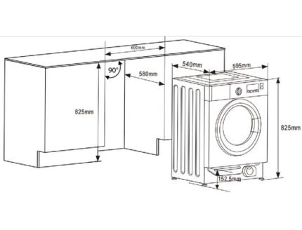 Lave linge sechant encastrable HLSMF864A1