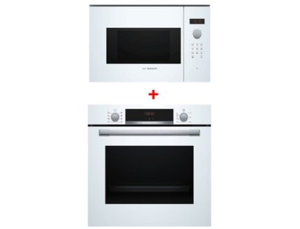 BOSCH - Four encastrable EcoClean HBA553BV3F + BFL523MW1F