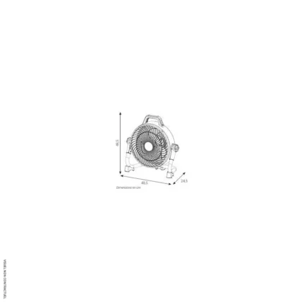 Ventilateur sur batterie VOB 30 avec potentiomètre - SPLUS