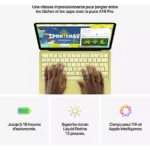 Ordinateur Apple MACBOOK Neo Puce A18 Pro CPU 6 / GPU 5 coeurs Mémoire RAM 8Go Stockage 512Go SSD Indigo