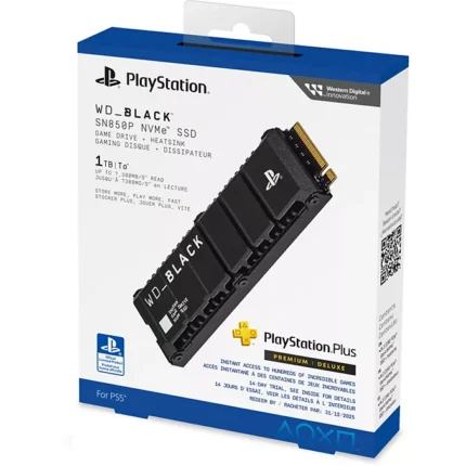 Disque SSD interne WESTERN DIGITAL WD BLACK SN850P pour PS5 1To