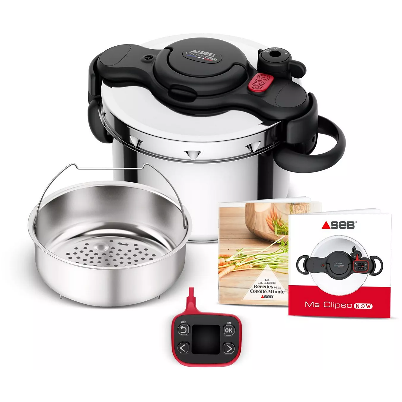 Autocuiseur SEB Clipso Minut Now+ 6L P4900750 Autocuiseur SEB Clipso Minut Now+ 6L P4900750