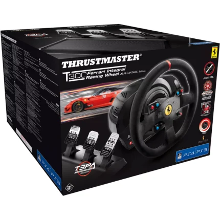 Volant + Pédalier THRUSTMASTER T300 Ferrari Intégral Alcantara Edition