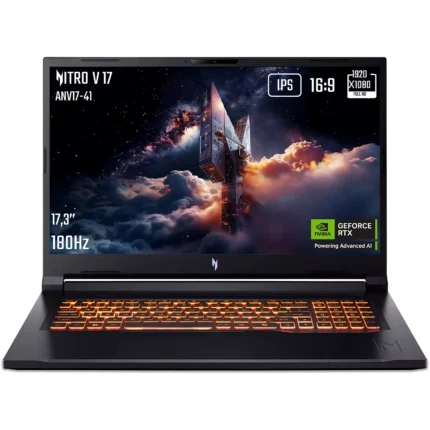 PC Gamer ACER Nitro V 17,3" FHD 144Hz AMD Ryzen 7 260 Nvidia GeForce RTX 5060 32 Go RAM DDR5 1 To