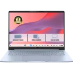 ASUS CM1406 Bleu Iridescent 14"Tactile MediaTek 8 Go RAM DDR5 eMMC 128Go Google AI Pro housse incluse