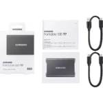 Disque SSD externe SAMSUNG Portable 1To T7 gris titane – Image 7