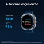 Montre connectée SAMSUNG Galaxy Watch Ultra 2025 Blanc Titane – Image 11