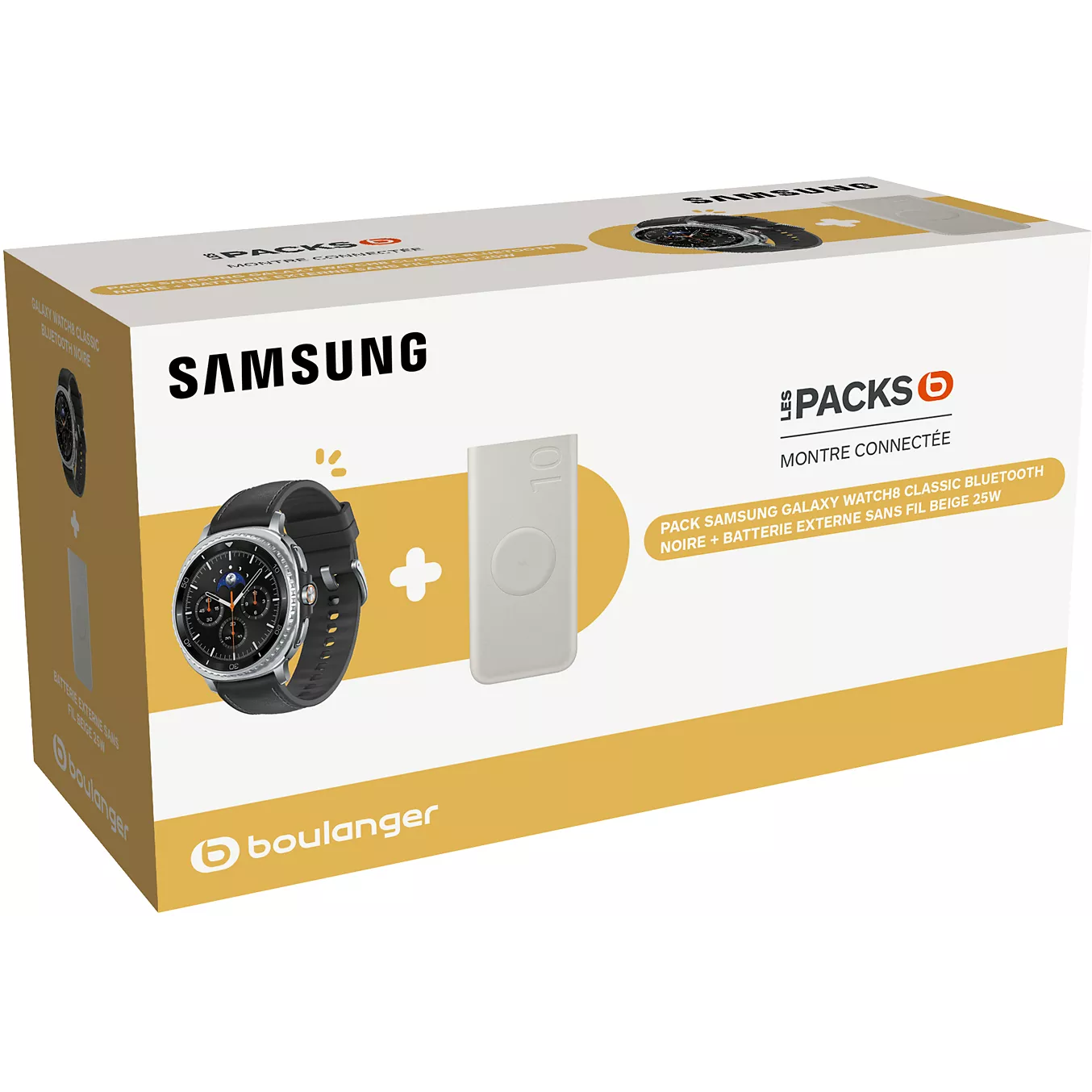 8806097891543_h_f_l_0 Montre connectée SAMSUNG Pack GalaxyWatch8 Classic BT+Power Bank